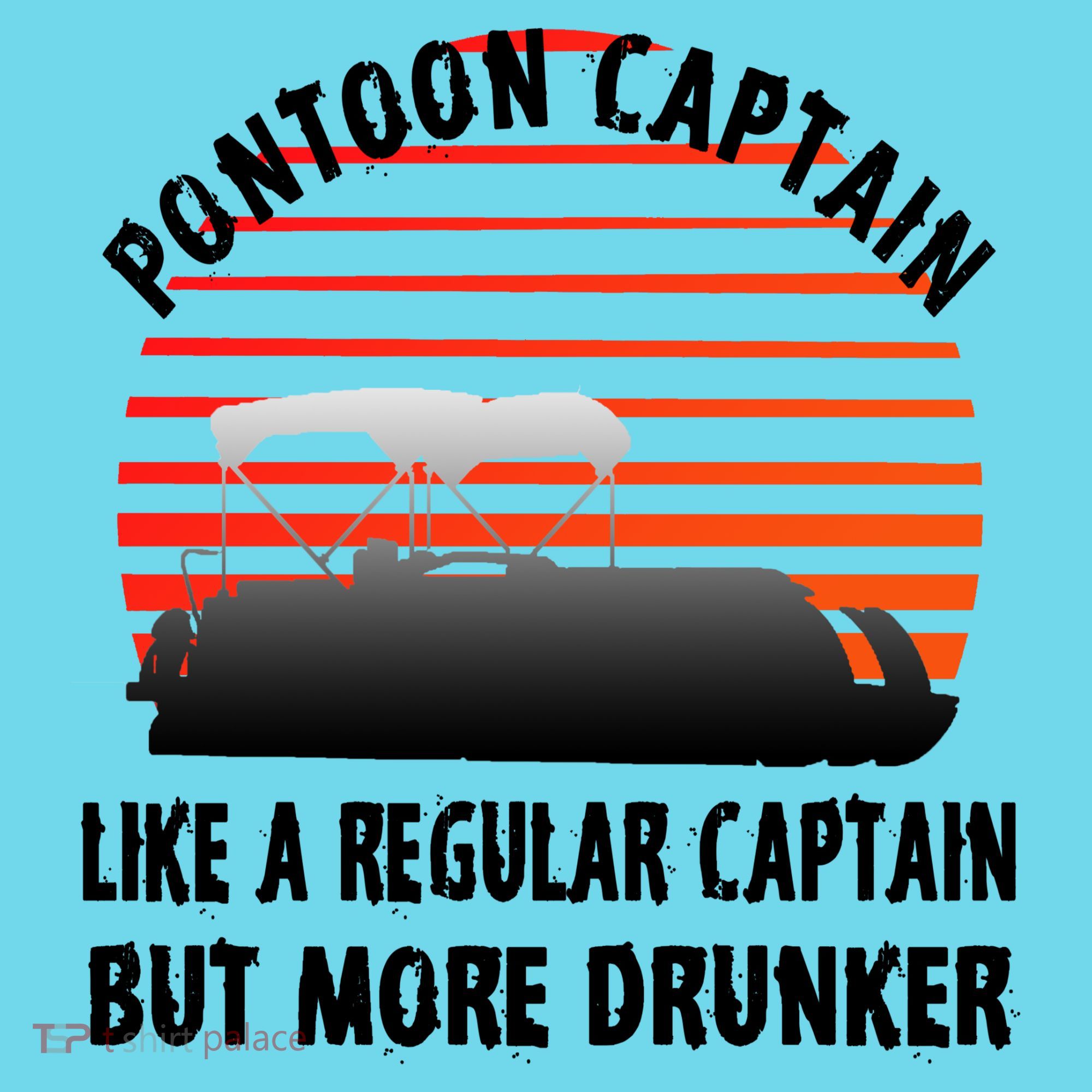 Drunk Pontoon Captain Funny Kids Long Sleeve Shirt