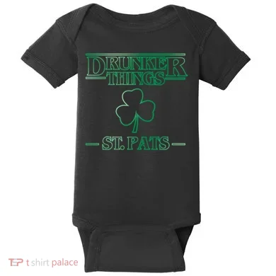 Drunker Things St. Patrick's Day Baby Bodysuit