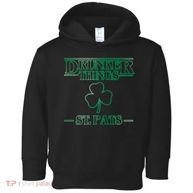 Drunker Things St. Patrick's Day Toddler Hoodie