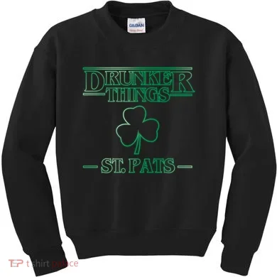 Drunker Things St. Patrick's Day Kids Sweatshirt