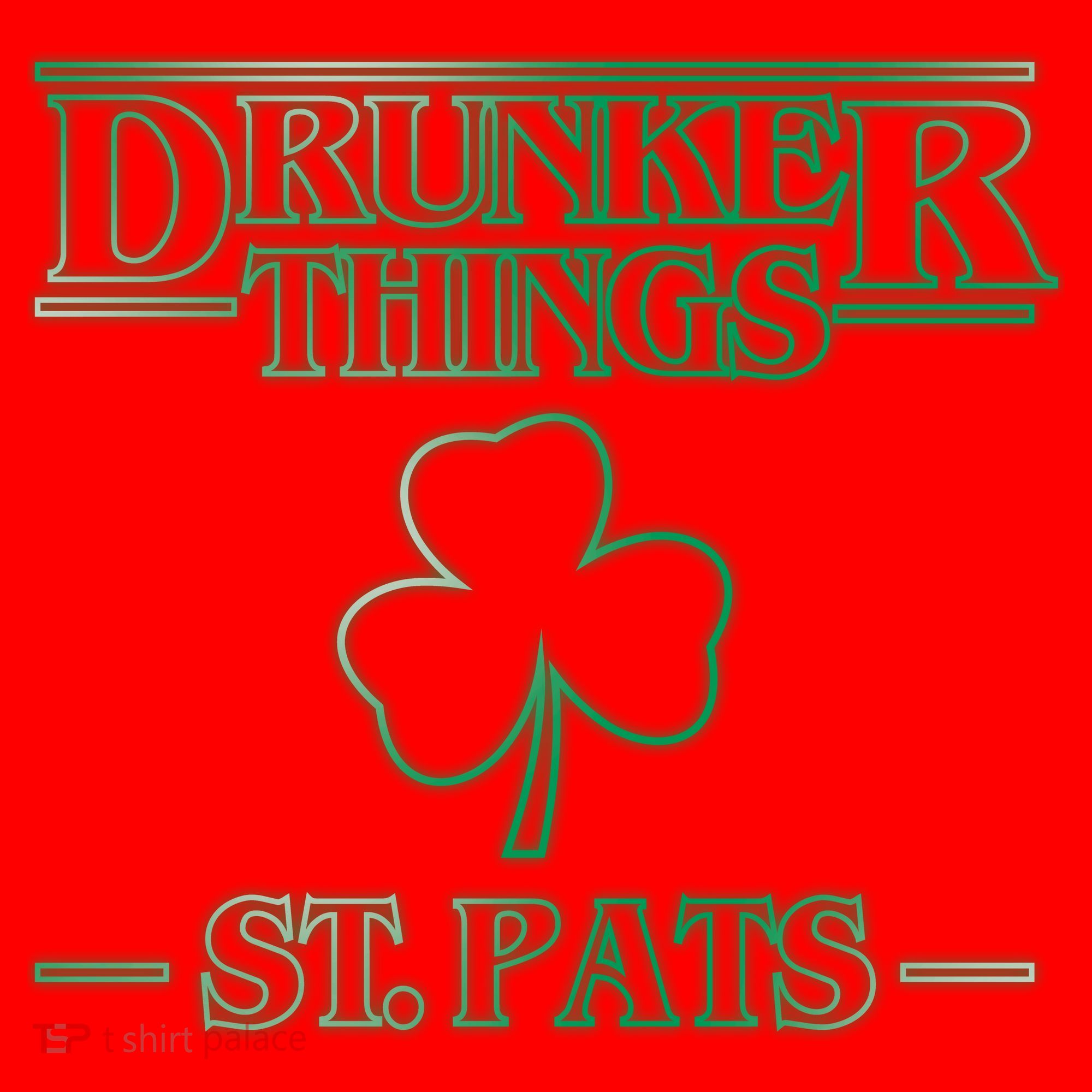 Drunker Things St. Patrick's Day Santa Hat