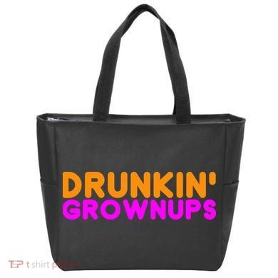 Drunkin Grownups Funny Drinking Tote Bag