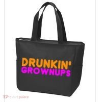 Drunkin Grownups Funny Drinking Tote Bag thumb 3