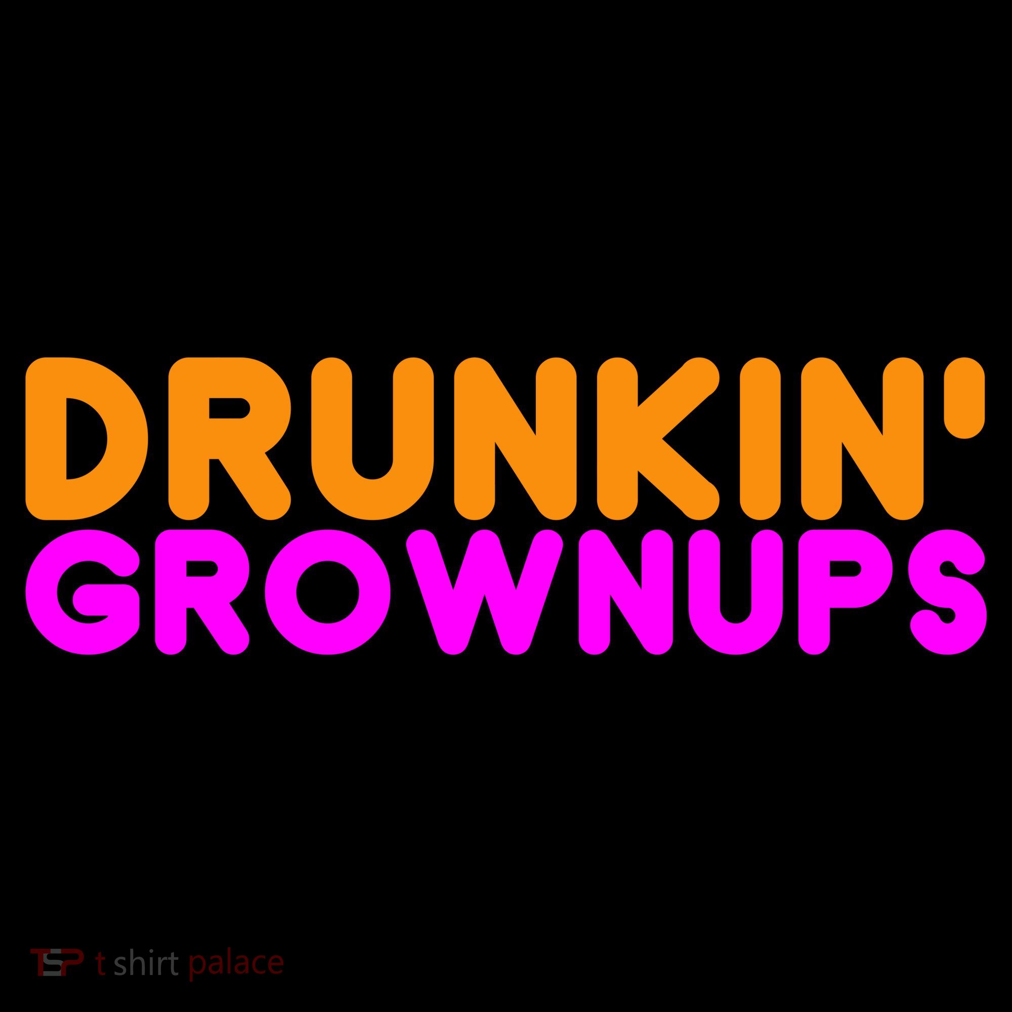 Drunkin Grownups Funny Drinking Tote Bag
