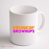 Drunkin Grownups Funny Drinking Coffee Mug thumb 1