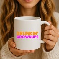 Drunkin Grownups Funny Drinking Coffee Mug thumb 3