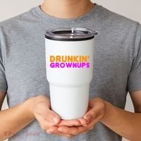 Drunkin Grownups Funny Drinking Tumbler thumb 2