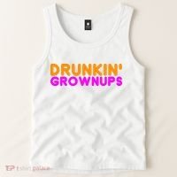 Drunkin Grownups Funny Drinking Tank Top thumb 2