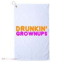 Drunkin Grownups Funny Drinking Golf Towel thumb 0