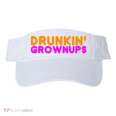 Drunkin Grownups Funny Drinking Visor