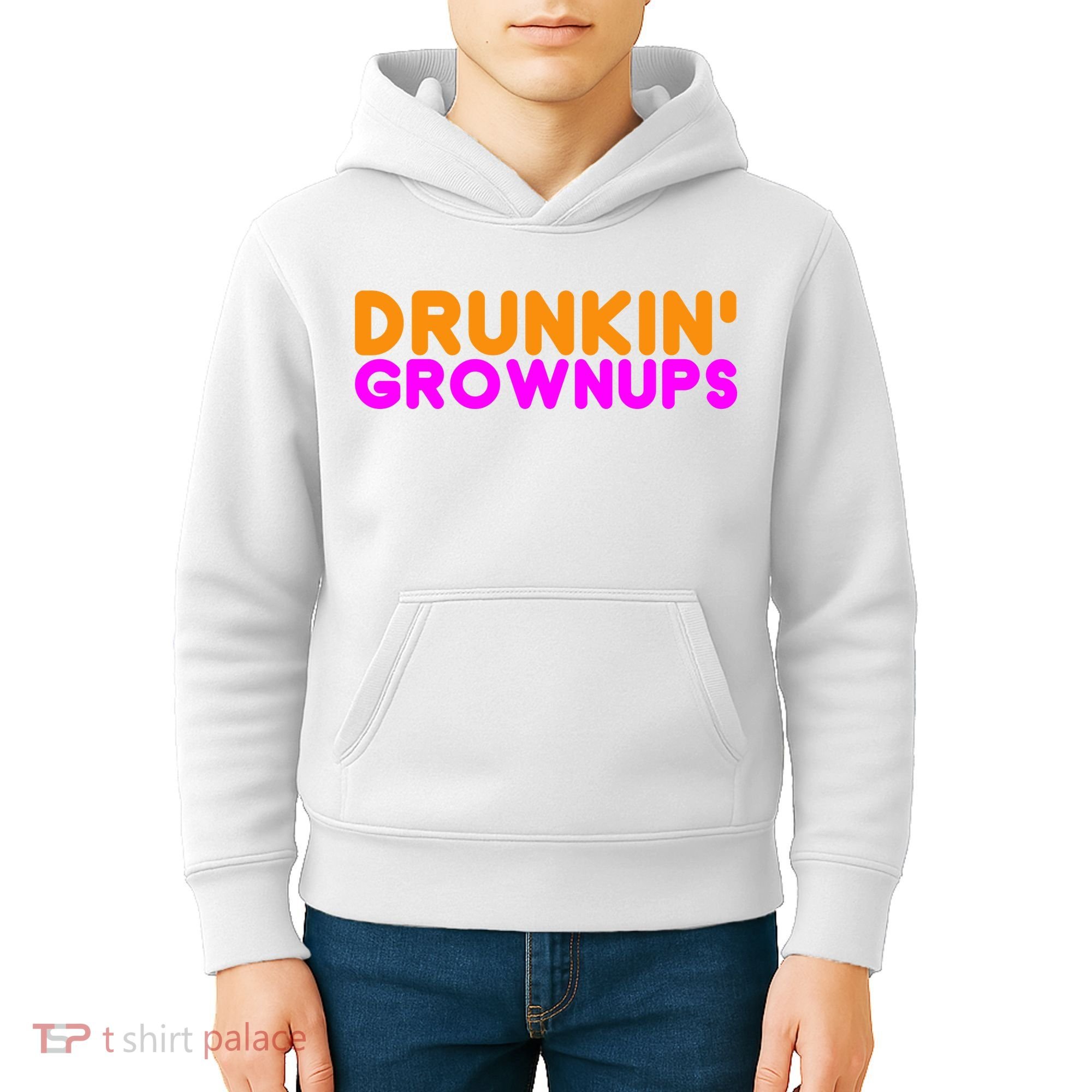 Drunkin Grownups Funny Drinking Kids Hoodie