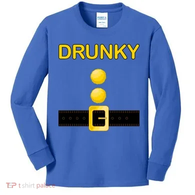 Drunky Dwarf Costume Kids Long Sleeve Shirt