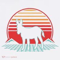 Donkey Retro Vintage 80s Style Animal Lover Gift T-Shirt thumb 7