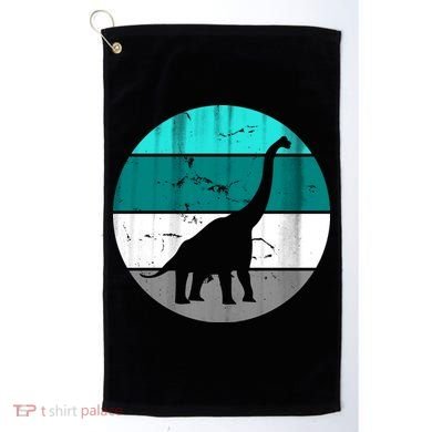 Dino Retro Vintage Brachiosaurus Golf Towel