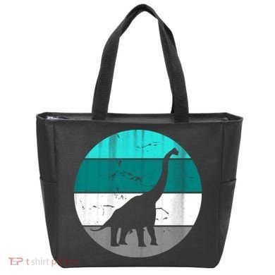 Dino Retro Vintage Brachiosaurus Tote Bag