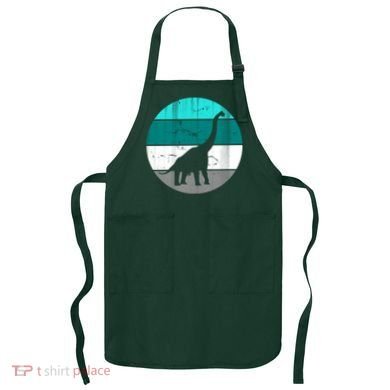 Dino Retro Vintage Brachiosaurus Apron