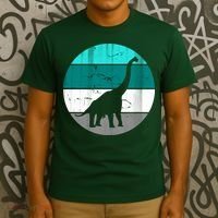 Dino Retro Vintage Brachiosaurus T-Shirt thumb 3