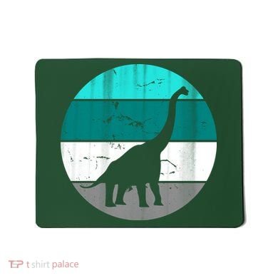 Dino Retro Vintage Brachiosaurus Mousepad