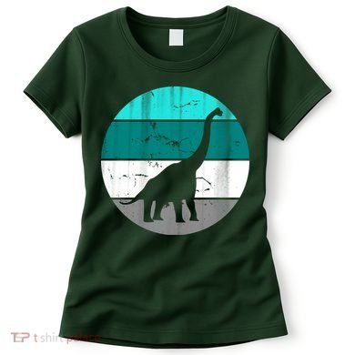 Dino Retro Vintage Brachiosaurus Women's T-Shirt