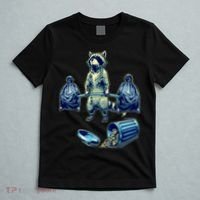 Deadlifting Raccoon Weightlifting Bodybuilding Fitness Gym T-Shirt thumb 5