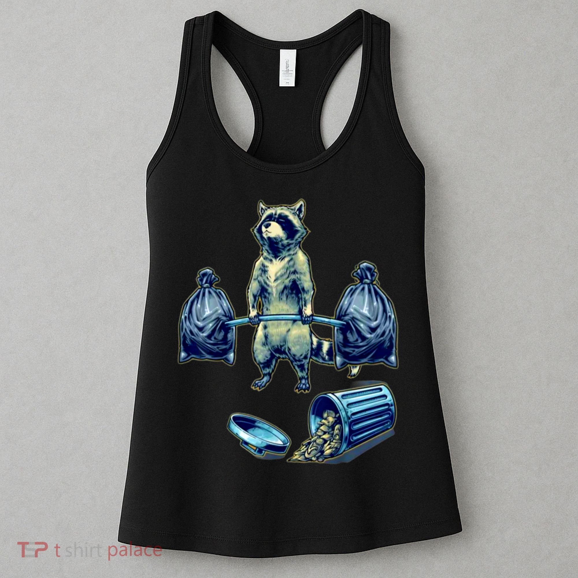 Deadlifting Raccoon Weightlifting Bodybuilding Fitness Gym Women's Tank Top