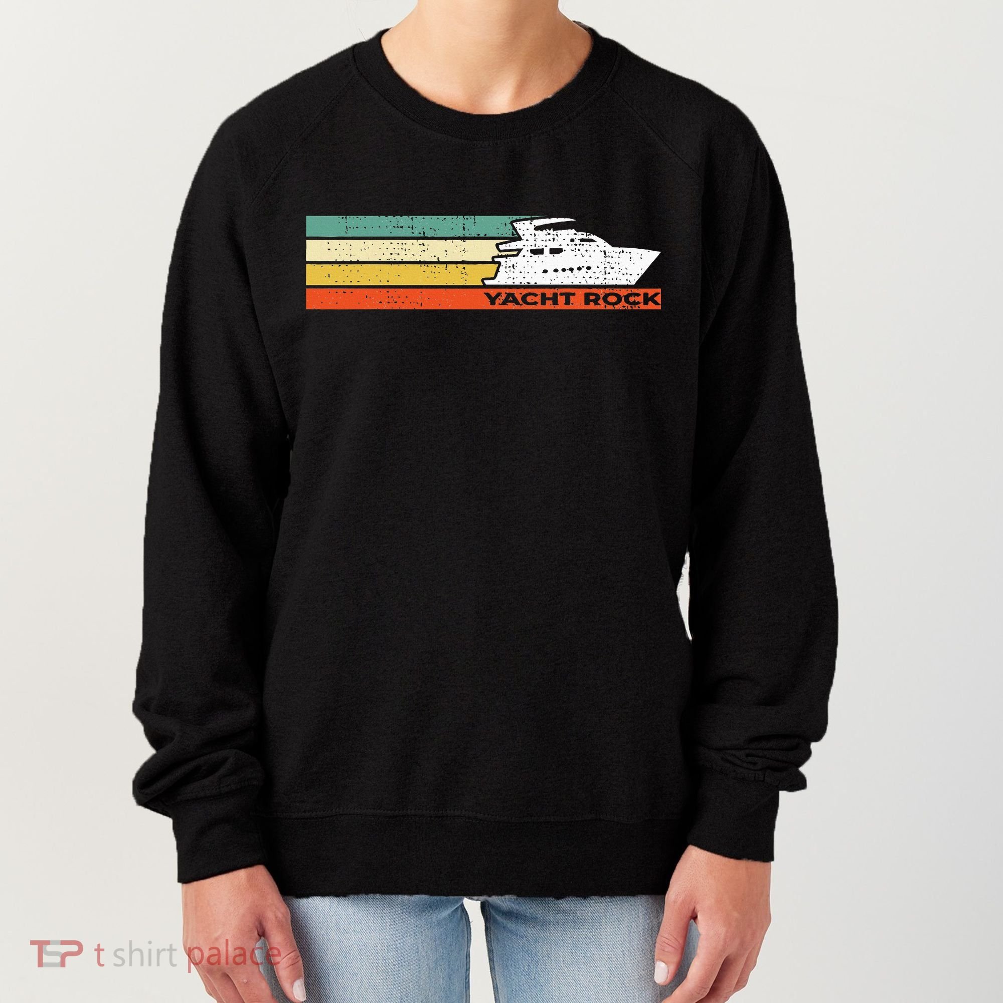Distressed Retro Yacht Rock Women's Sweatshirt