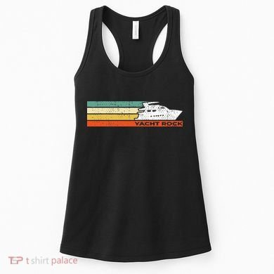 Distressed Retro Yacht Rock Women's Tank Top
