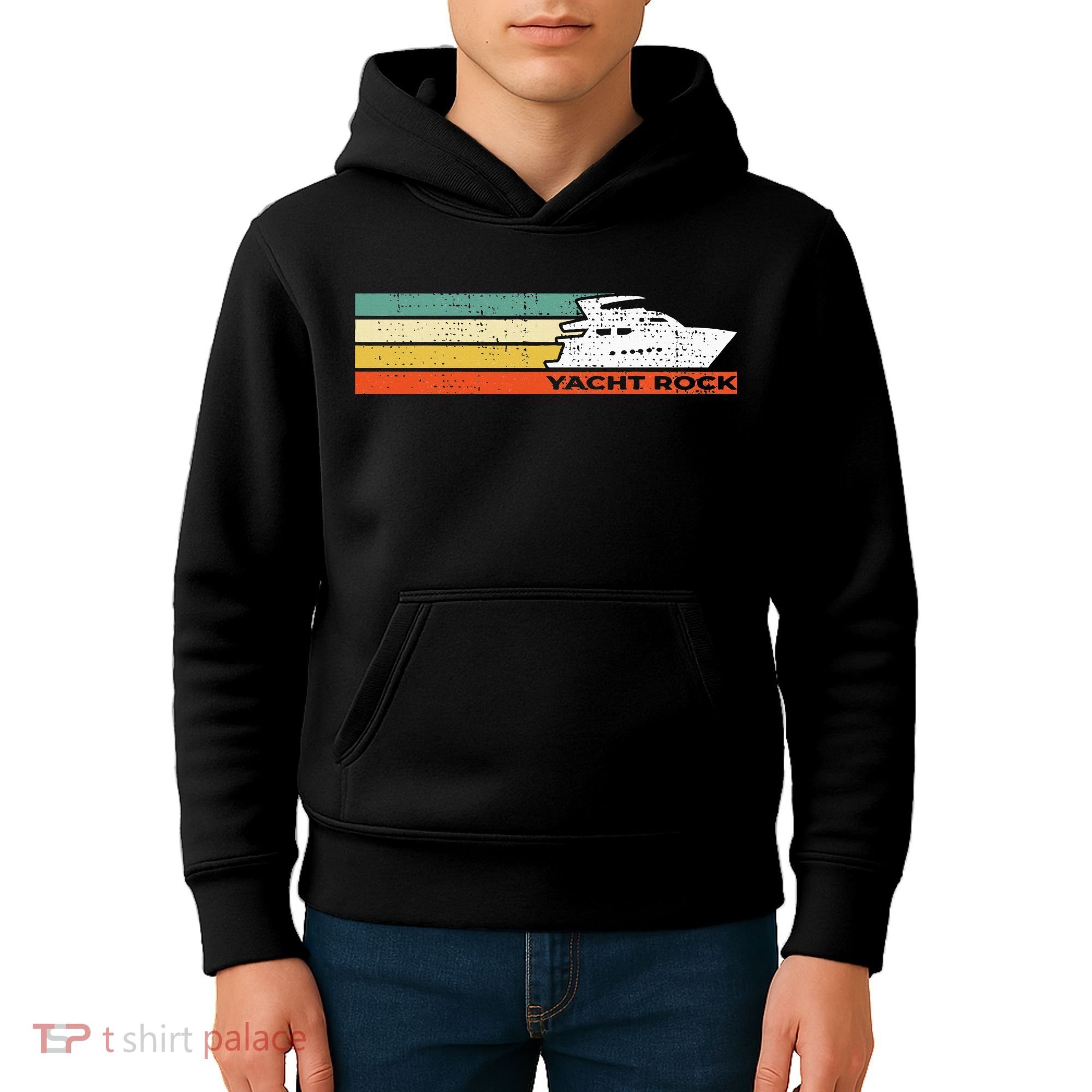 Distressed Retro Yacht Rock Kids Hoodie