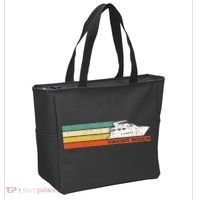Distressed Retro Yacht Rock Tote Bag thumb 2