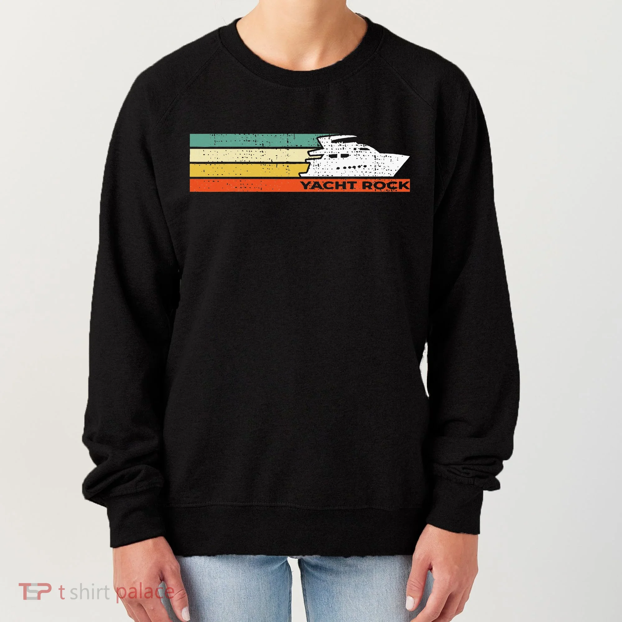 Distressed Retro Yacht Rock Women's Sweatshirt