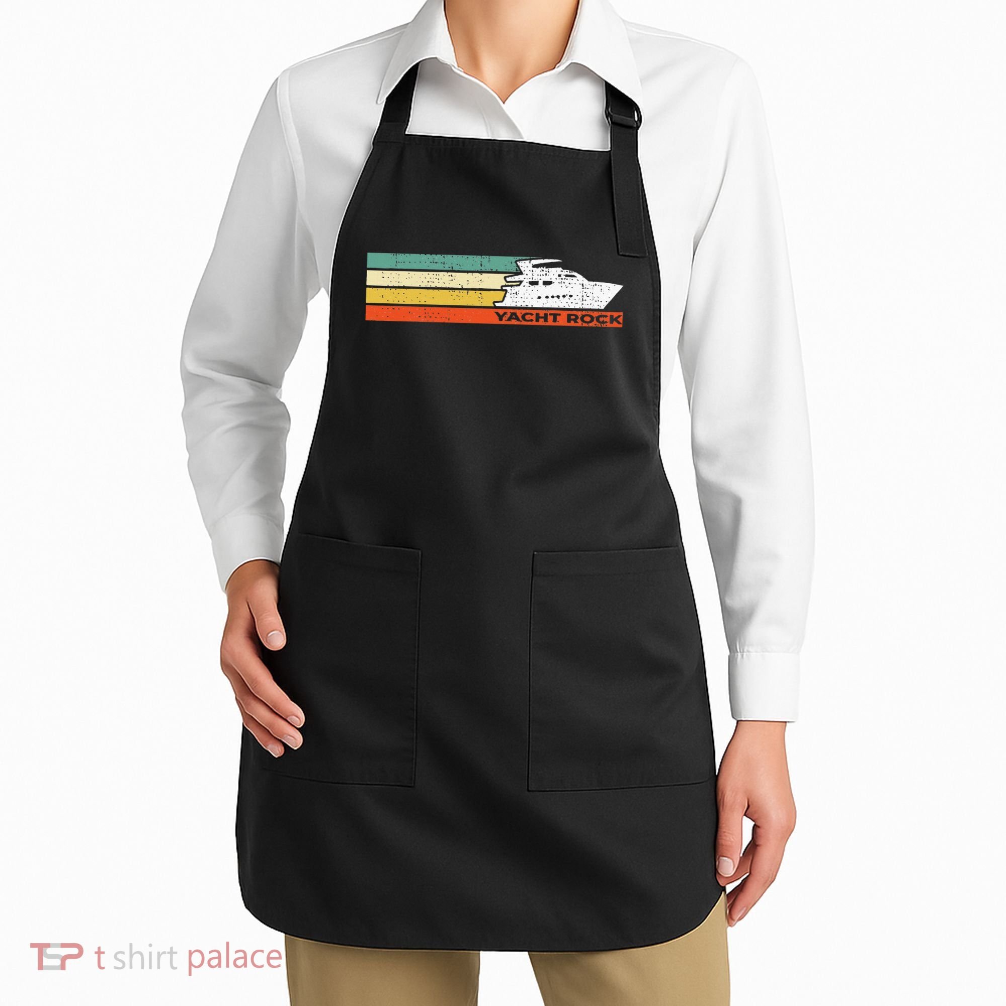 Distressed Retro Yacht Rock Apron