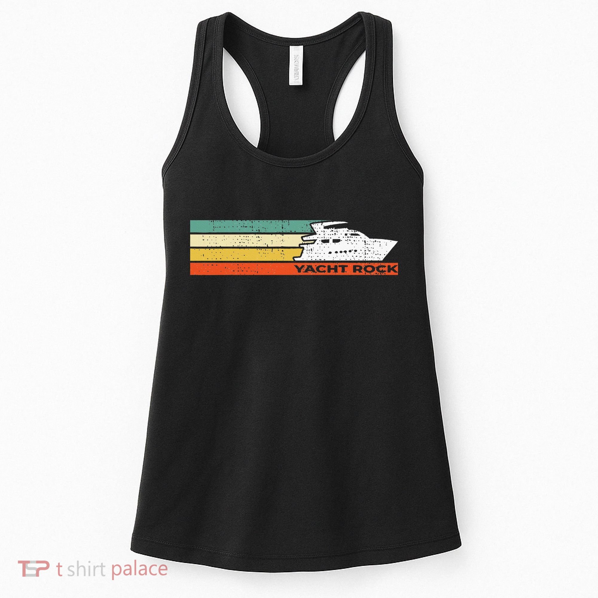 Distressed Retro Yacht Rock Women's Tank Top