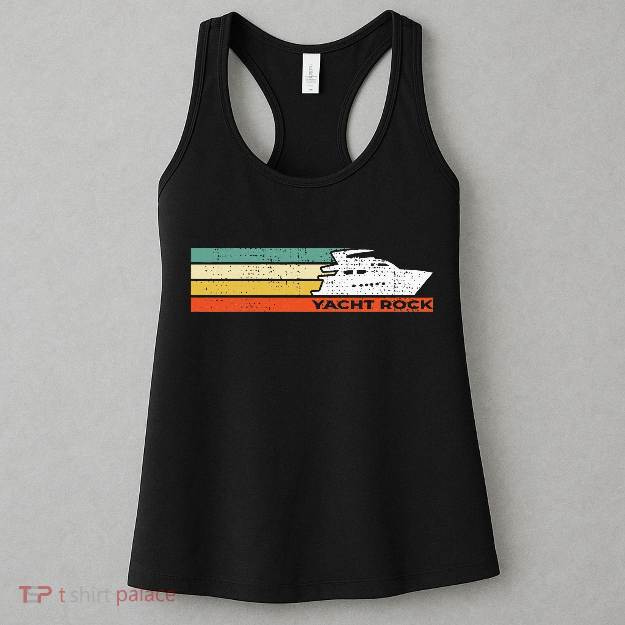 Distressed Retro Yacht Rock Women's Tank Top