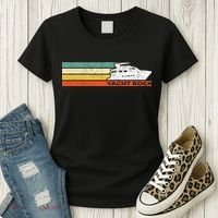 Distressed Retro Yacht Rock Women's T-Shirt thumb 3