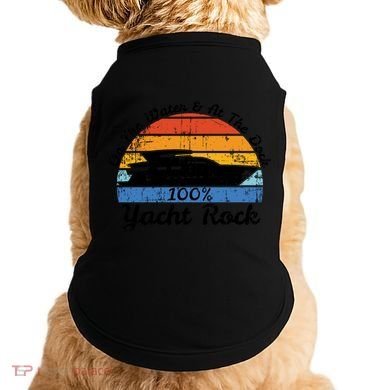 Distressed Retro Yacht Rock Gift Doggie Tank