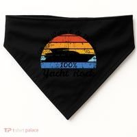 Distressed Retro Yacht Rock Gift USA-Made Doggie Bandana thumb 0