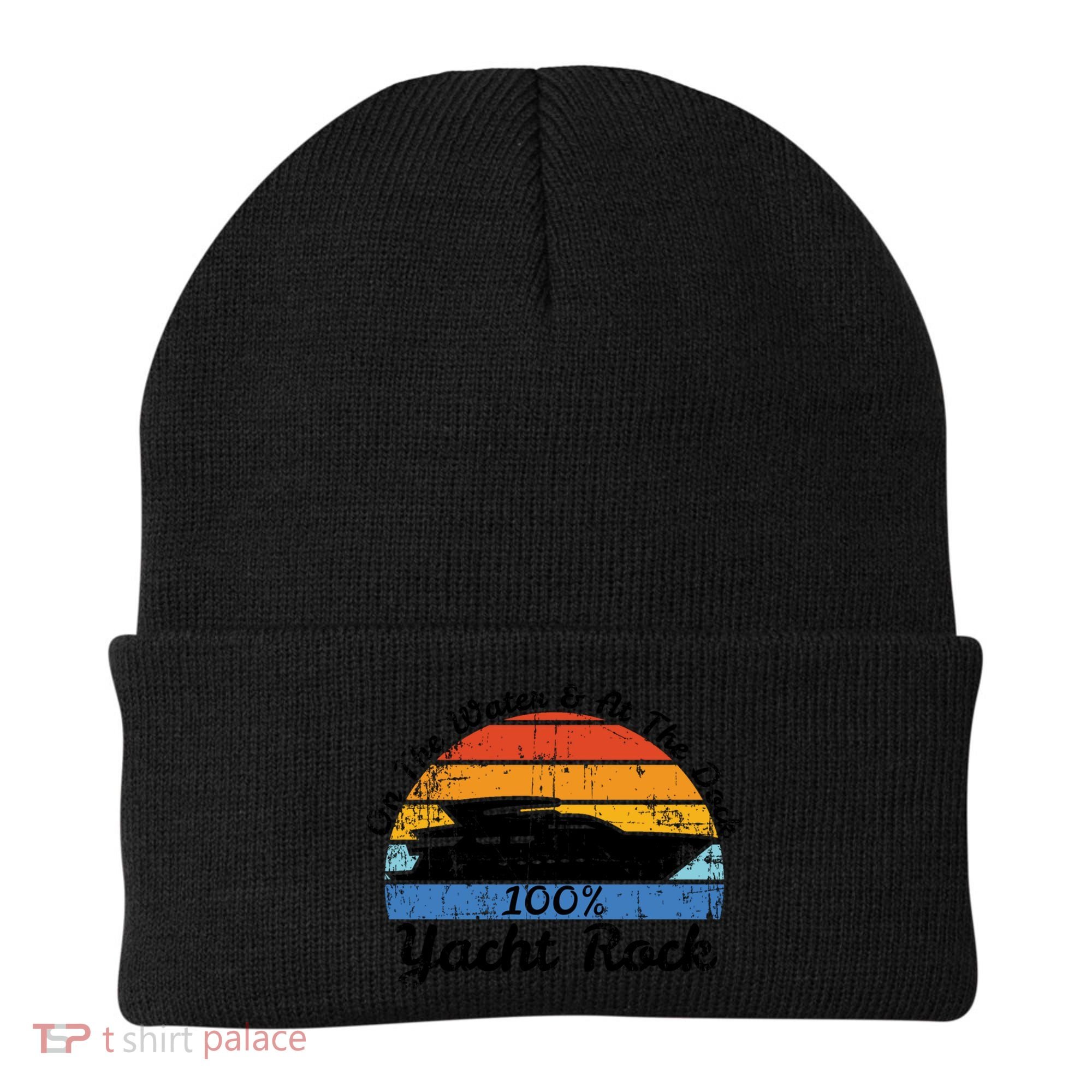 Distressed Retro Yacht Rock Gift Beanie