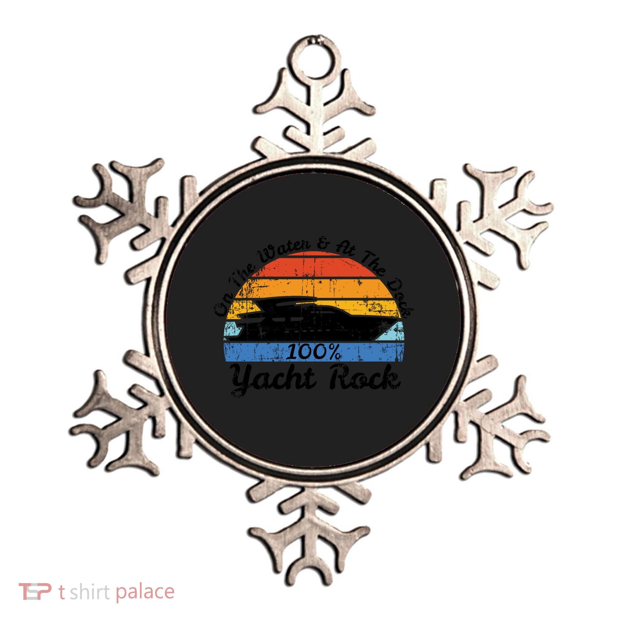 Distressed Retro Yacht Rock Gift Ornament