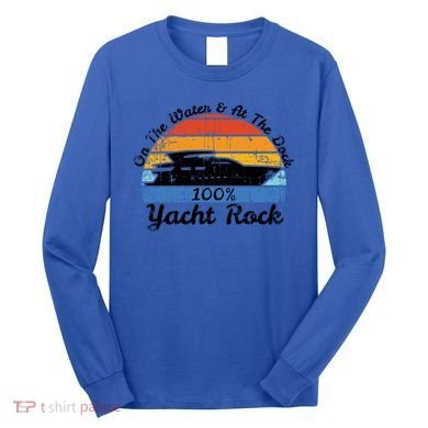 Distressed Retro Yacht Rock Gift Long Sleeve Shirt