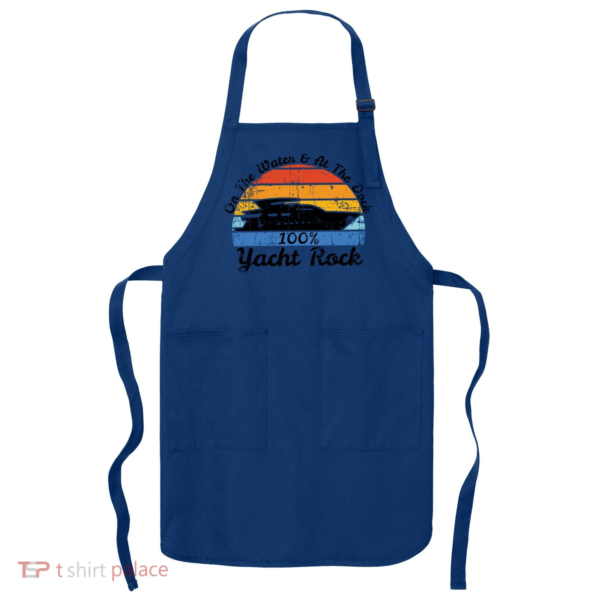 Distressed Retro Yacht Rock Gift Apron