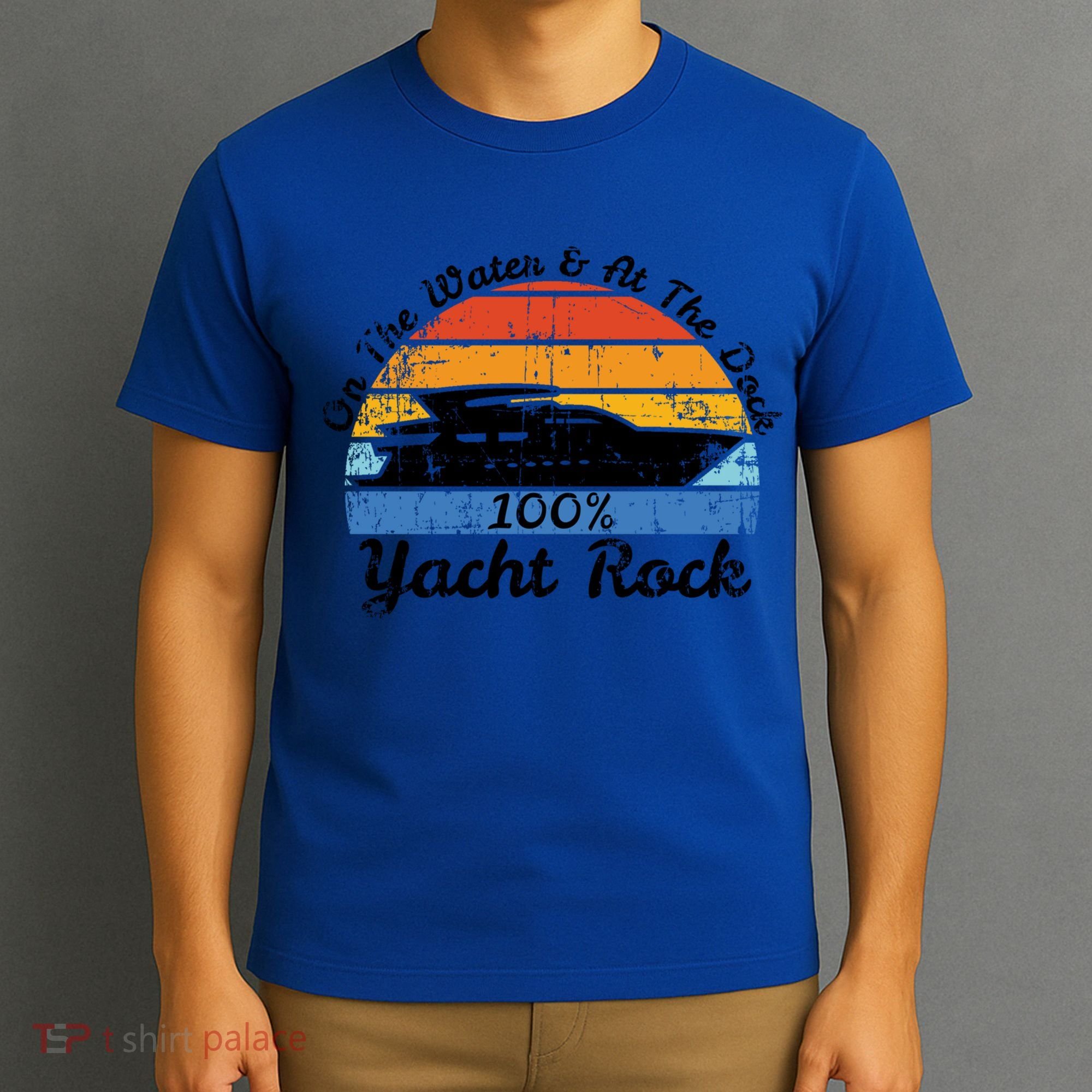 Distressed Retro Yacht Rock Gift T-Shirt