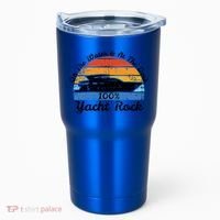 Distressed Retro Yacht Rock Gift Tumbler thumb 0