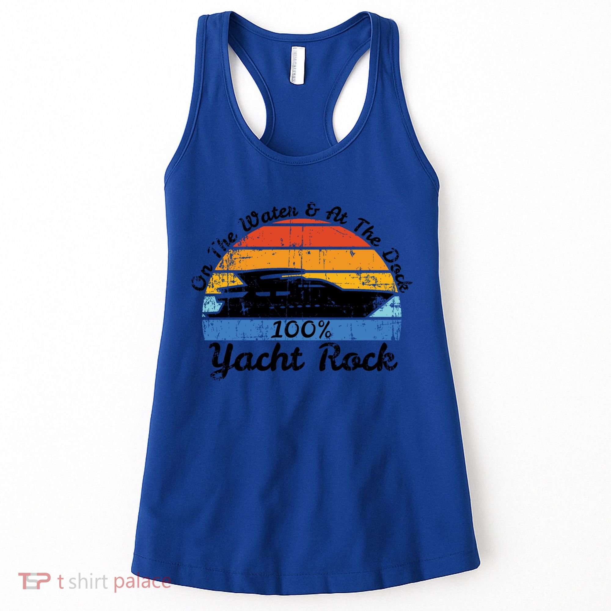Distressed Retro Yacht Rock Gift Women's Tank Top