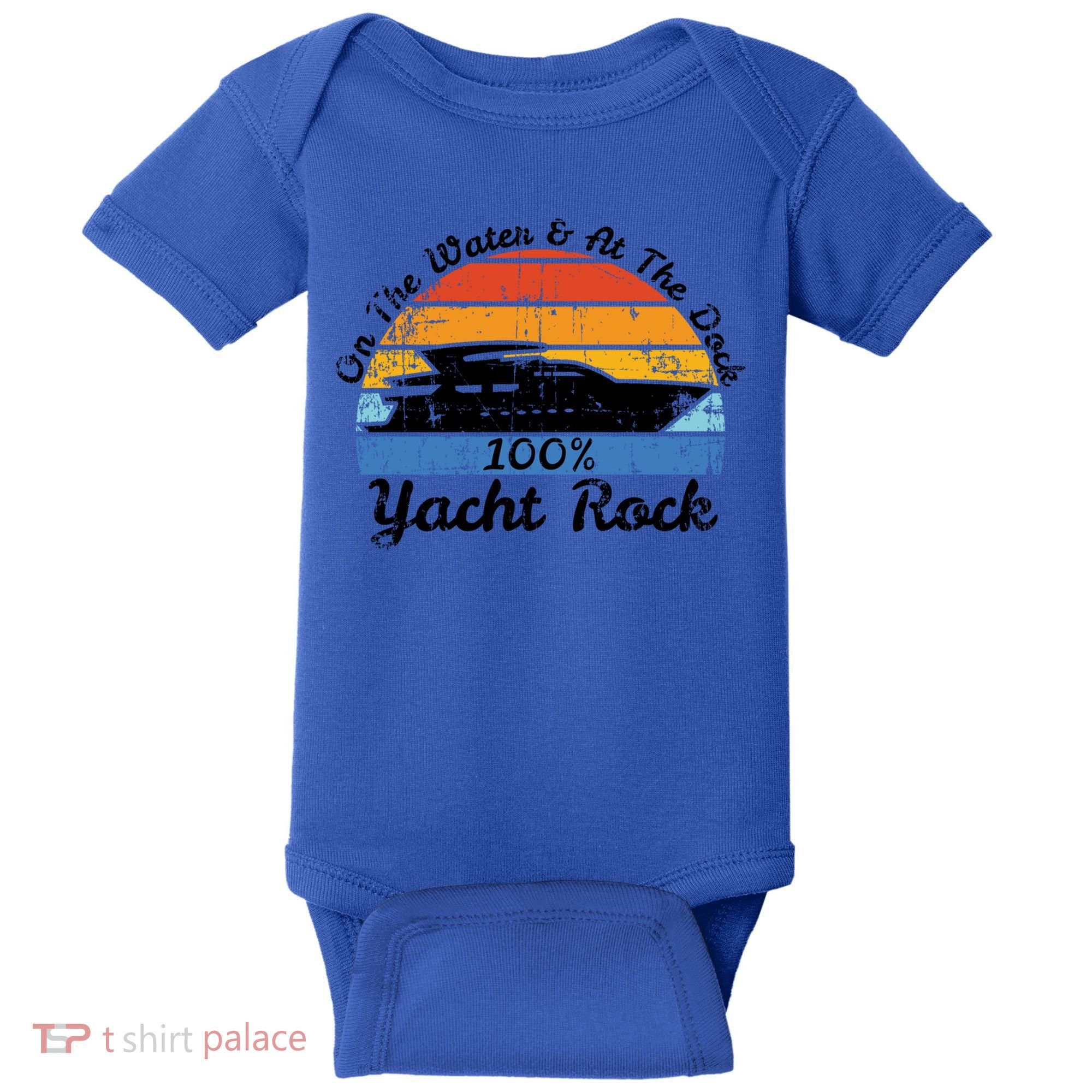 Distressed Retro Yacht Rock Gift Baby Bodysuit