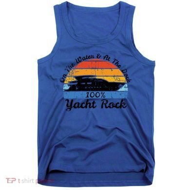 Distressed Retro Yacht Rock Gift Tank Top
