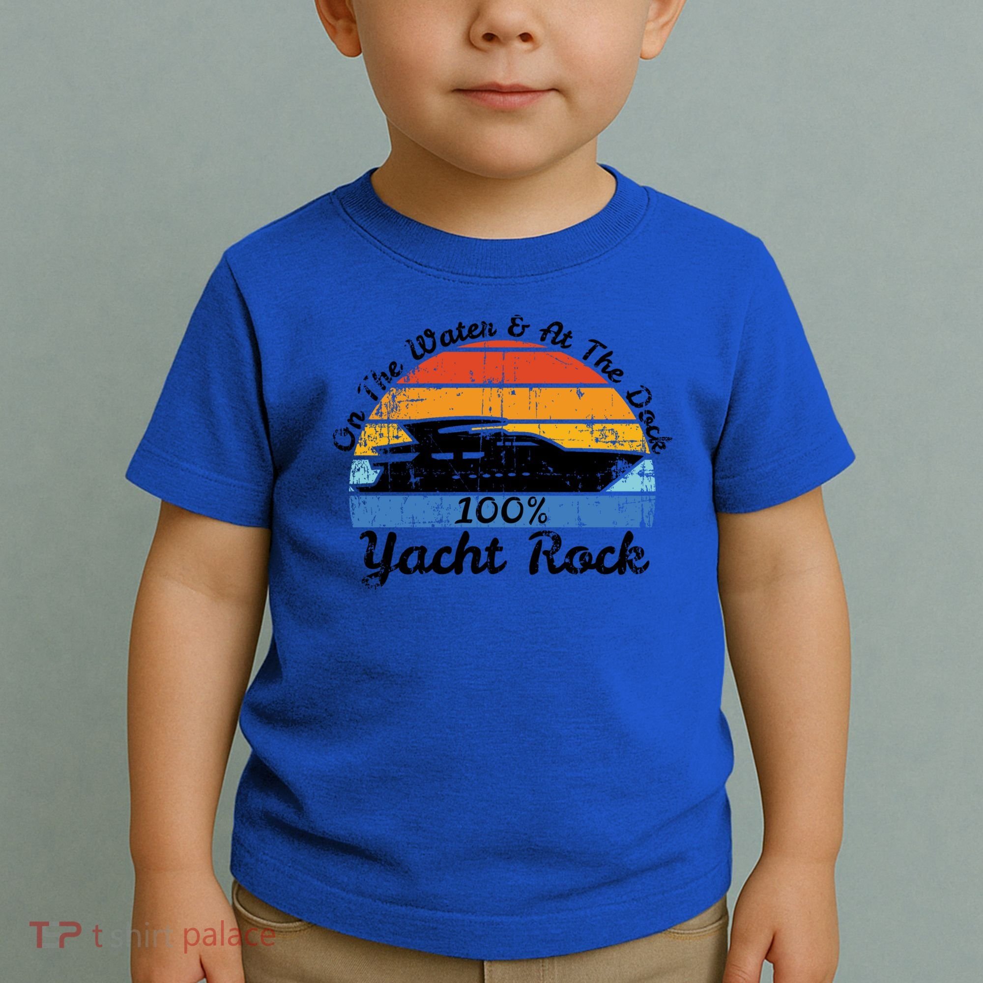 Distressed Retro Yacht Rock Gift Toddler T-Shirt