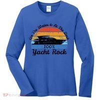 Distressed Retro Yacht Rock Gift Women's Long Sleeve Shirt thumb 0
