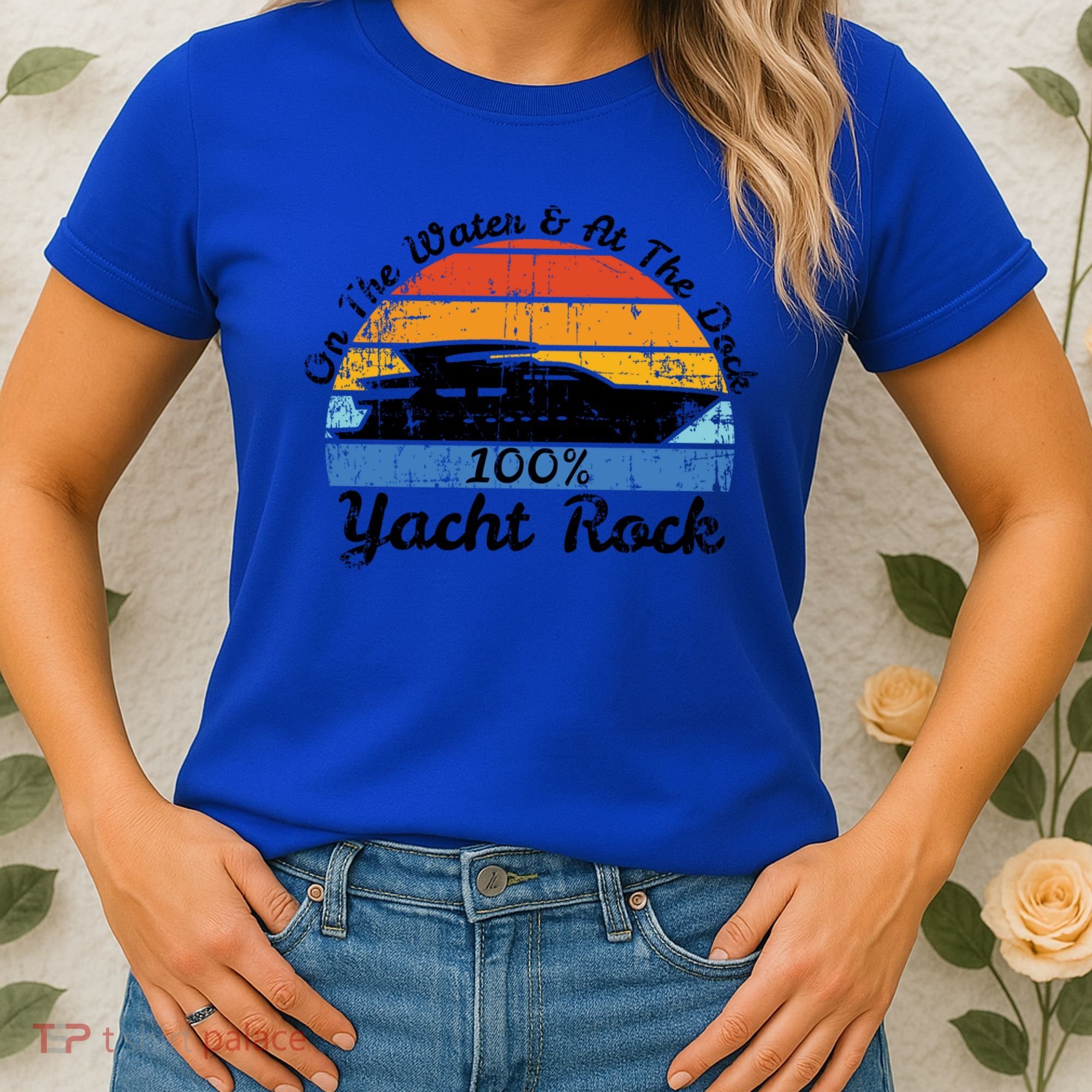 Distressed Retro Yacht Rock Gift Women's T-Shirt