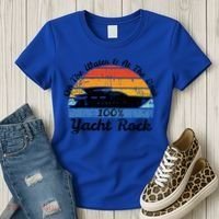 Distressed Retro Yacht Rock Gift Women's T-Shirt thumb 3
