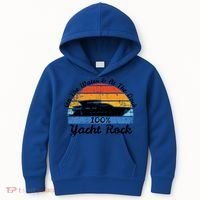 Distressed Retro Yacht Rock Gift Kids Hoodie thumb 0